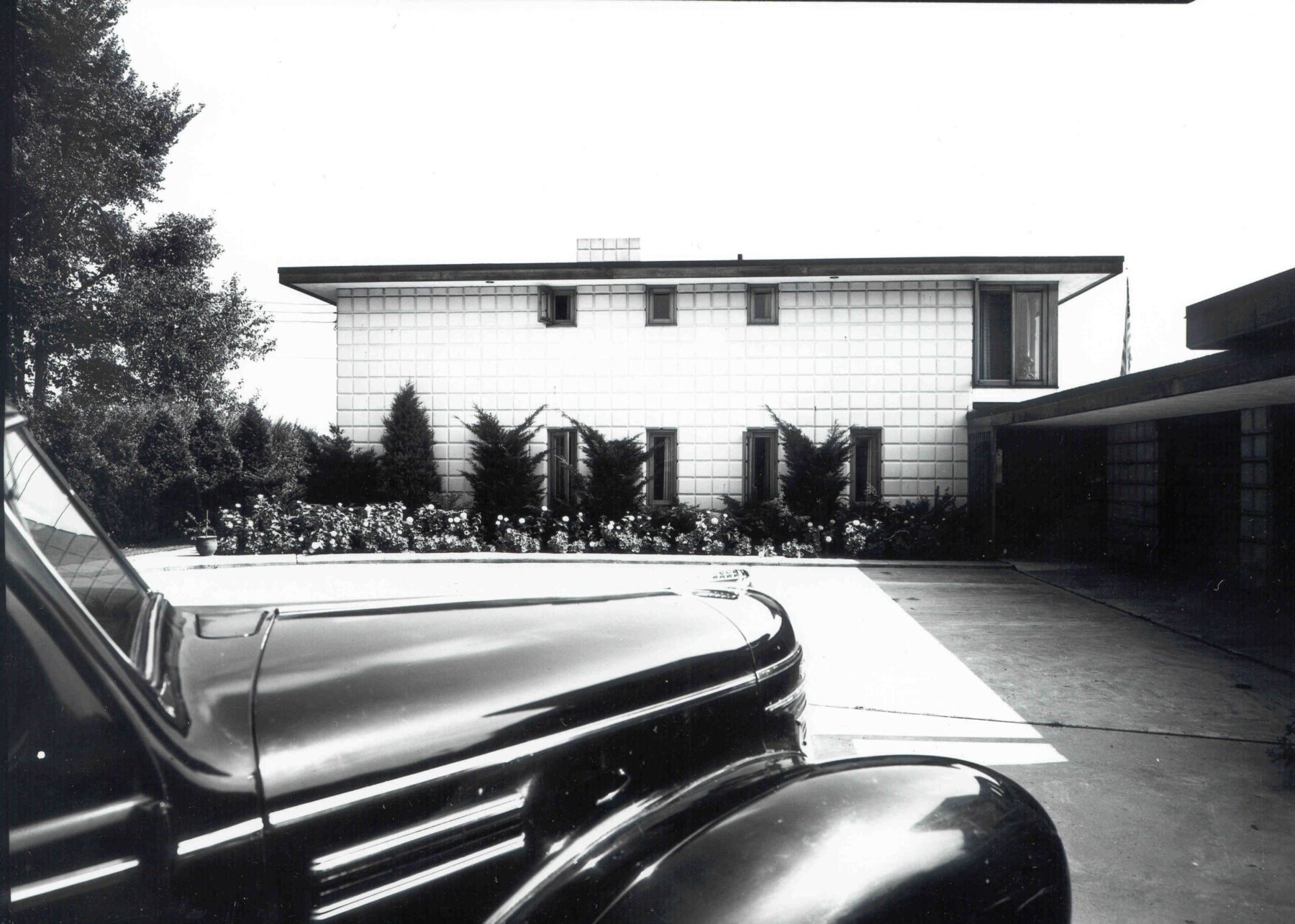 LeRoy Smith House, Alden B. Dow, 1941. Michigan State Historic Preservation Office File Photo.